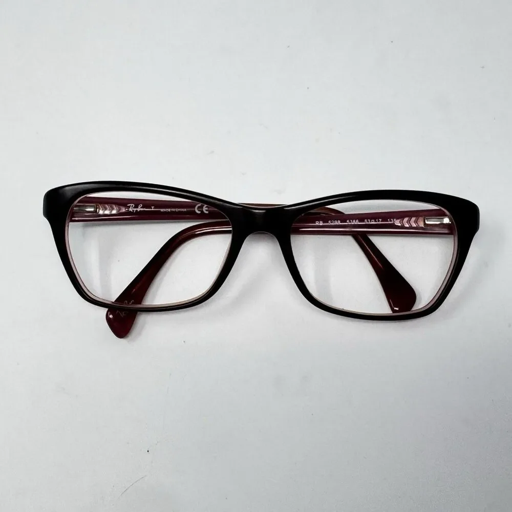 Ray-Ban RB5298 5386 Matte Brown Opal Pink Eyeglass Frames 53-17-135 Authentic